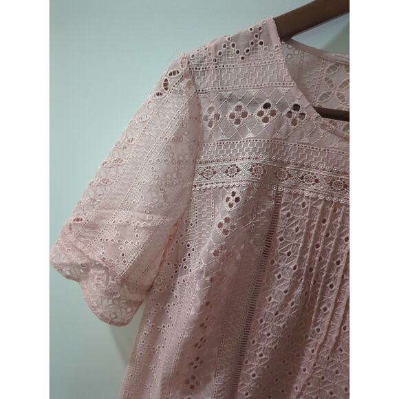 NEW Sundance Lucille Pink Lace Dress - Picture 3 of 4